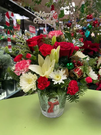 Christmas Tin Snowman