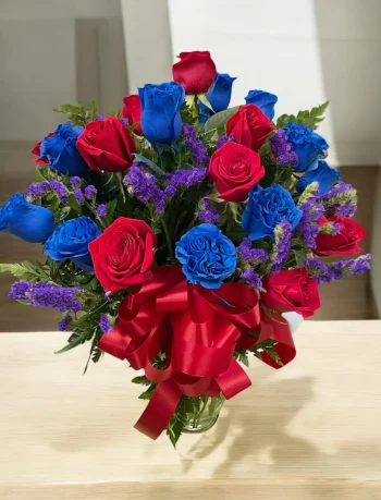 VD Blue & Red Roses 12